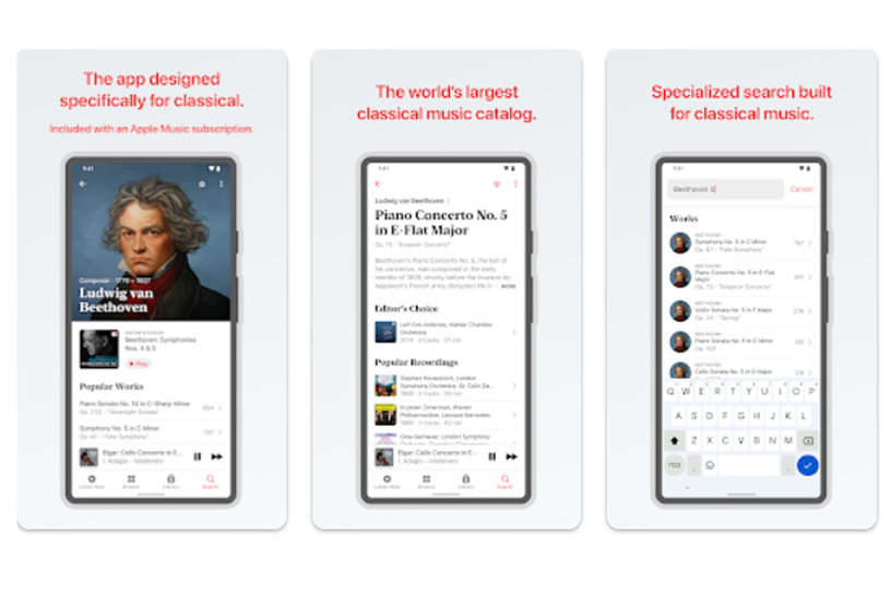 クラシック音楽専門アプリ「Apple Music Classical」Android版配信。日本は遅れてサービス開始予定 画像
