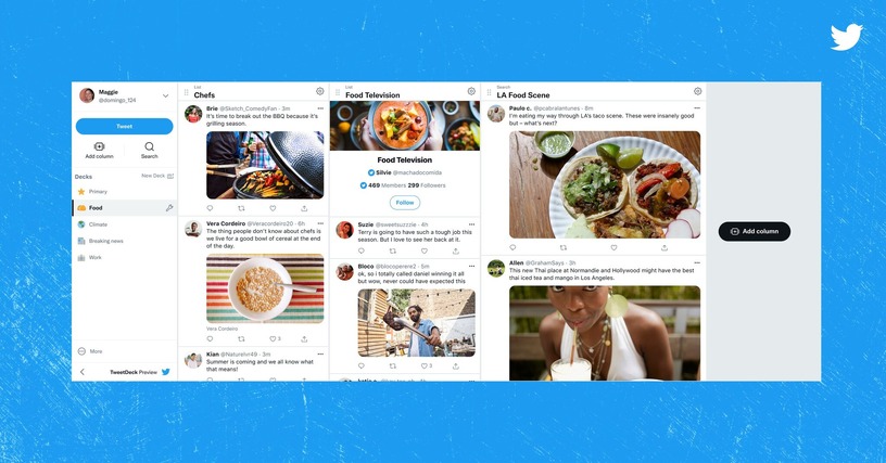 新TweetDeckが正式公開。Twitter Blue認証ユーザー限定の有料アプリ化 画像