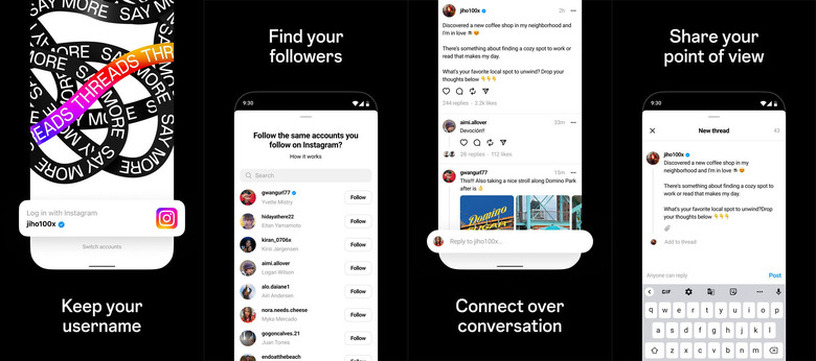 MetaのTwitter代替アプリThreadsは7月6日配信、事前登録中。Instagramでログインやフォロワー追加も 画像