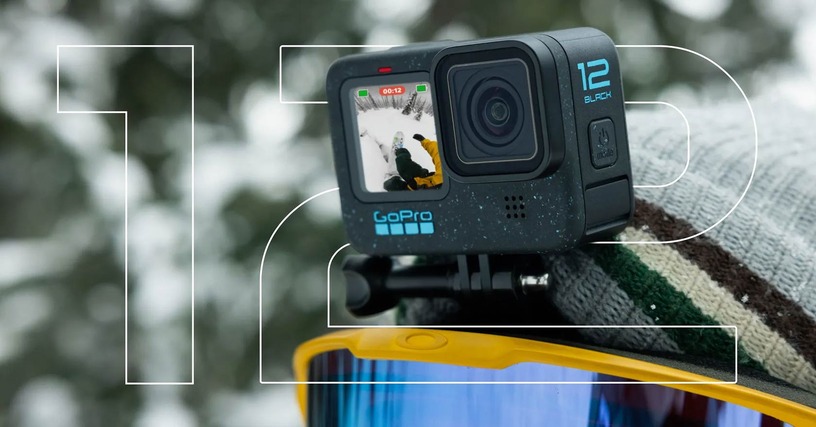 撮影時間最大2倍の「GoPro HERO12 Black」発表。AirPods等のマイク利用や5.3K HDR記録対応、手ブレ補正も強化 画像
