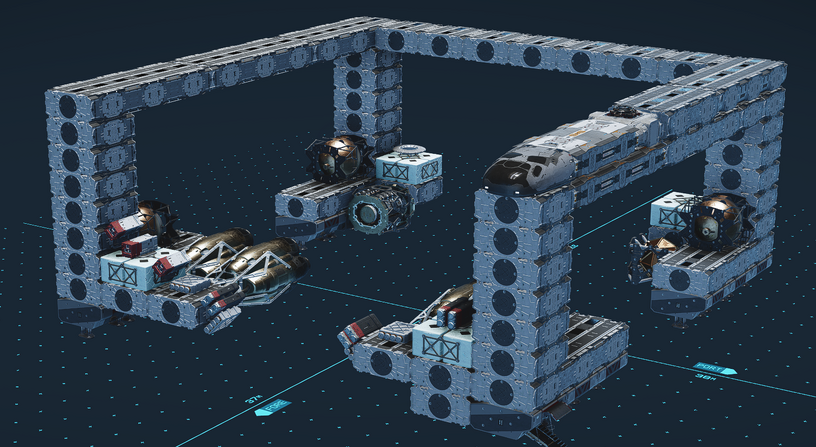 宇宙探索RPG『Starfield』で「無敵宇宙船」の建造法判明、重心スカスカの枠構造で攻撃通過(※画像オチ) 画像