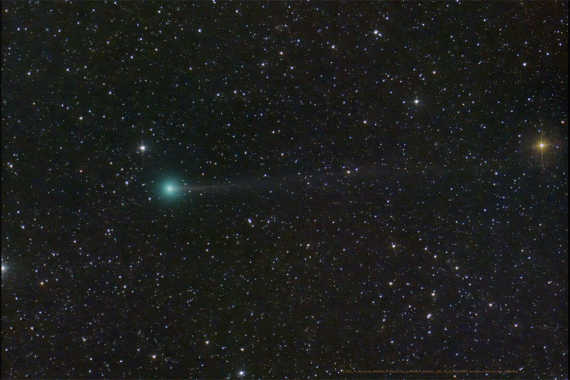 『西村彗星』が太陽に近づき増光中、9月14日から23日にかけて地平線近くに見えるかも？。次に来るのは数百年後 画像