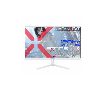 JAPANNEXTの27型4Kゲーミングモニタに白い新モデル、3万6980円 PS5の