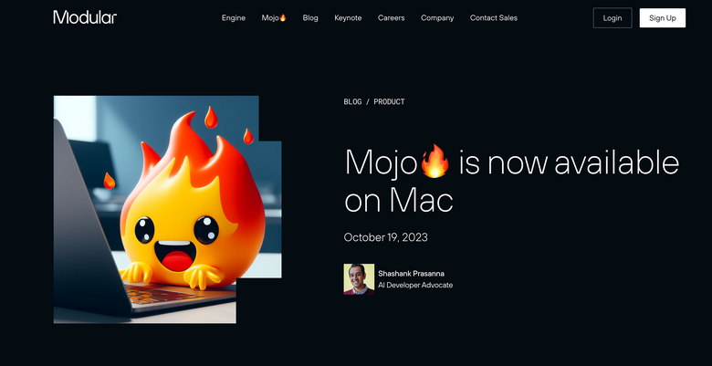 Python互換言語「Mojo」、Appleシリコンにネイティブ対応したMac版が公開。Pythonの9万倍、C言語に比肩する高速性