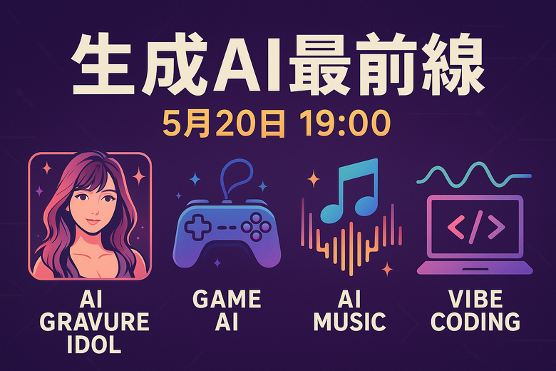 AIグラビアからヴァイブコーディングまで、生成AIの最新動向を解説するテクノエッジ主催イベントを5月20日、開催します