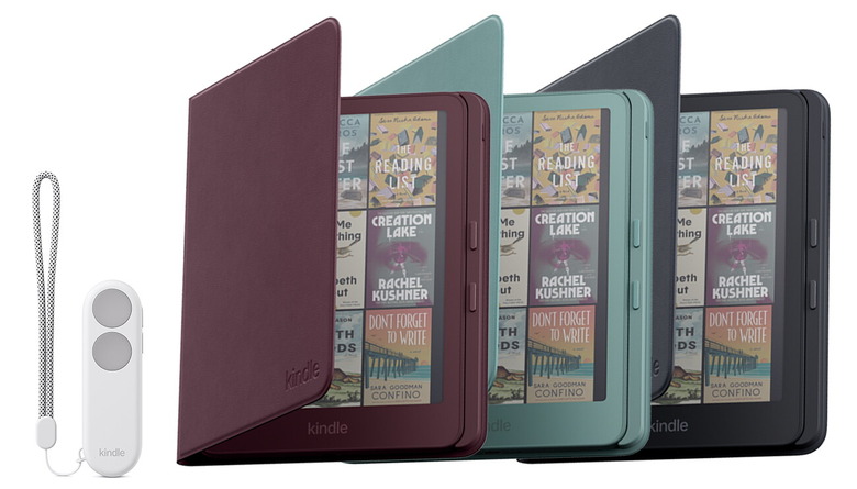 新Kindle 計6モデル発売  頁めくりリモコンKindle Click、物理ボタンつきカバーも