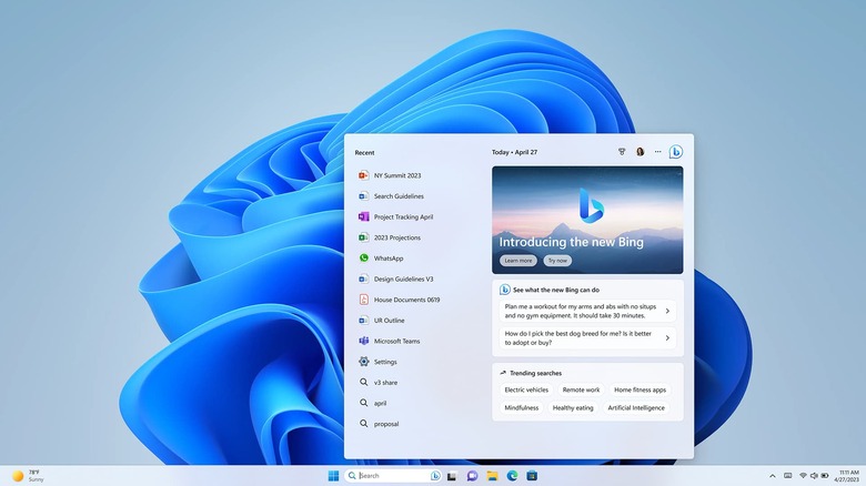 Windows 11 22H2に大型更新。画面録画やタッチ向けタスクバー、Bingチャット統合など新機能多数