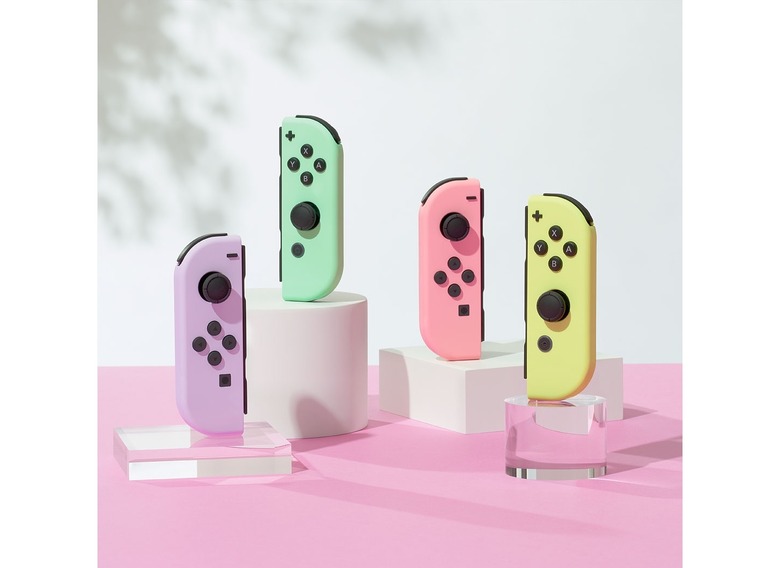 Nintendo Switch Joy-Conにパステルカラーの新色二種。ピンク＆イエローとパープル＆グリーン