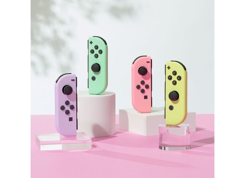 ジョイコン Joy-Con パステルパープル パステルグリーン Switch-