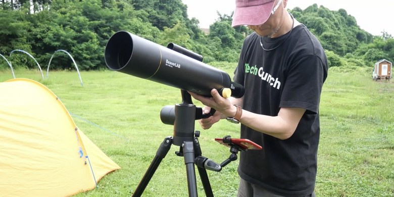 「BEAVERLABスマート天体望遠鏡」動画レビュー。スマホで見ながら星以外も撮れる
