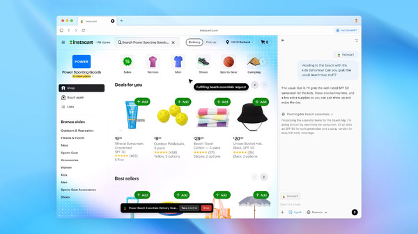 OpenAI、AI搭載ブラウザー「ChatGPT Atlas」発表。 まずmacOS版をリリースし、Windowsやモバイルアプリ版は「近日中」 画像