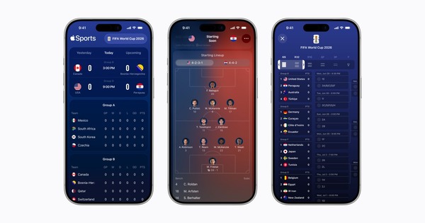 「Apple Sports」アプリが日本を含む170以上の国・地域に拡大、サッカーW杯2026向け新機能も追加 画像