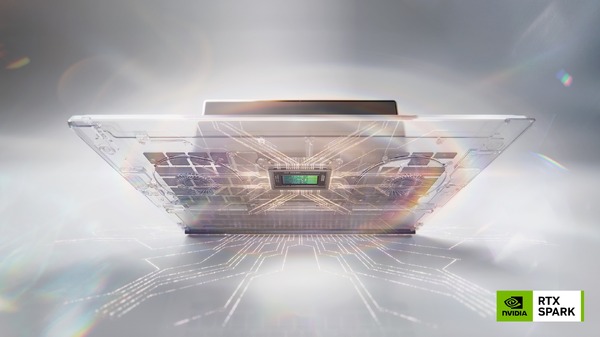 NVIDIA、AAAゲームが1440p 100fpsで動く薄型Windowsノート向けSoC「RTX Spark」発表　120BモデルAIエージェントをローカル実行 画像