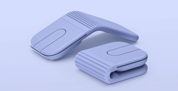 ロジ初の折りたたみマウスmobi fold 発売　縦折りスマホ的フォルダブル 画像