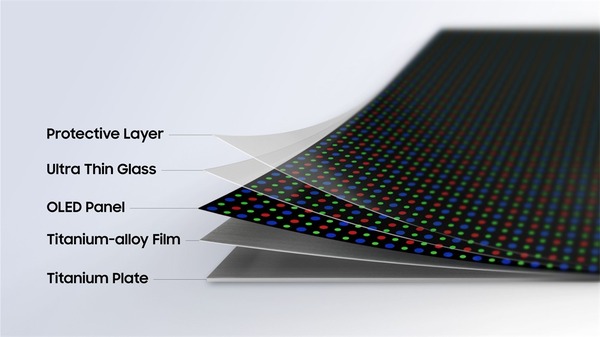 次世代Galaxy Z Foldはチタンで折り目対策　髪の毛3分1の極薄フィルムで耐久性向上、フォルダブル新技術「Flex Titanium」をサムスン発表 画像