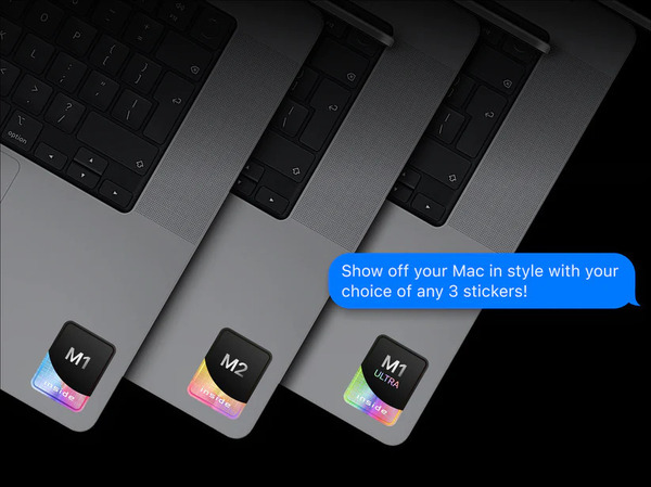 Mac用「Appleシリコン入ってる」ホログラムステッカー、「M2 Inside」など全7種類 画像