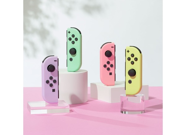 Nintendo Switch Joy-Conにパステルカラーの新色二種。ピンク＆イエローとパープル＆グリーン 画像