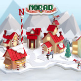 Christmas Signboard with Santa Hat Stock Vector