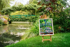 レゴ新作はモネ『睡蓮の池に架かる橋』3179ピースで光を表現、2万9980円 画像