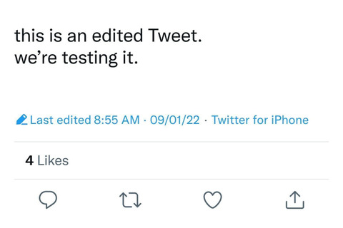 Twitterが遂にツイート編集機能をテスト、課金ユーザー限定。投稿後の書き換えが可能に 画像