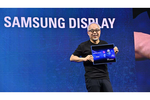 画面が伸びる「スライダブル」17インチPCディスプレイ、インテルとサムスンが公開 画像