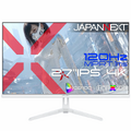 JAPANNEXTの27型4Kゲーミングモニタに白い新モデル、3万6980円　PS5の120Hz / VRR対応、付属品までホワイト