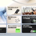 ベルキンから「1年使っても100%容量」モバイルバッテリー、ケーブル・残量表示つきでPD45W出力対応