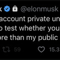 イーロン・マスクが鍵アカウント化。Twitterの表示アルゴリズム確認のため