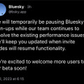 Twitter創業者が支援する『Bluesky』、新規登録を一時停止。Twitterの表示制限騒ぎで激重に