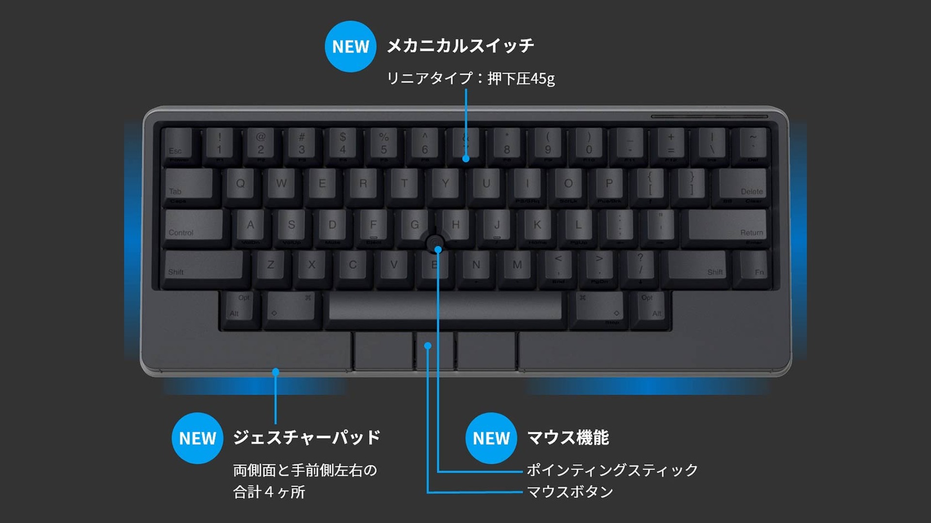 目立った傷等もございません．HHKB Studio 英語配列