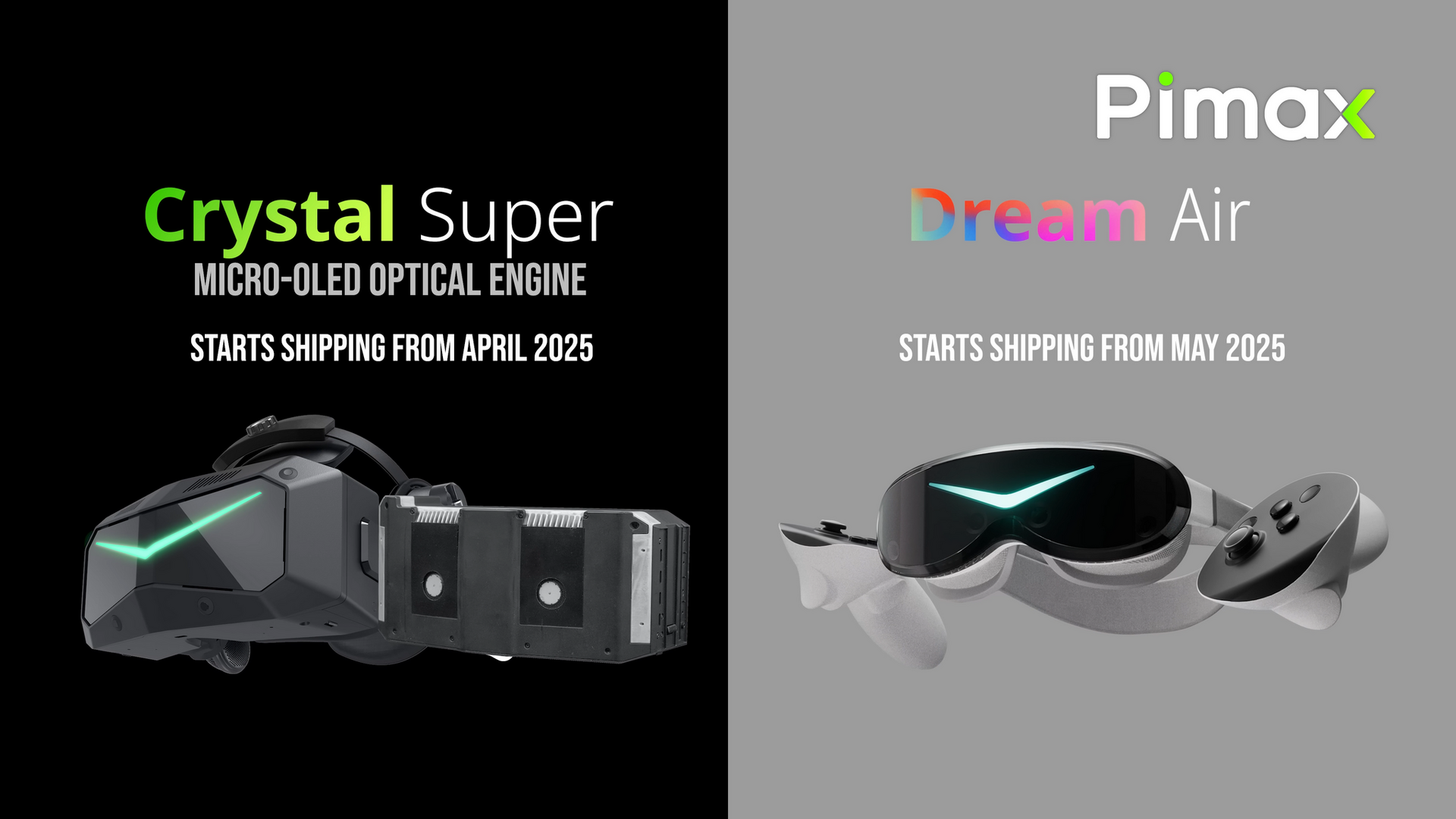 Pimax Dream Air詳細。Vision Pro超え8Kで200g以下、アイトラ