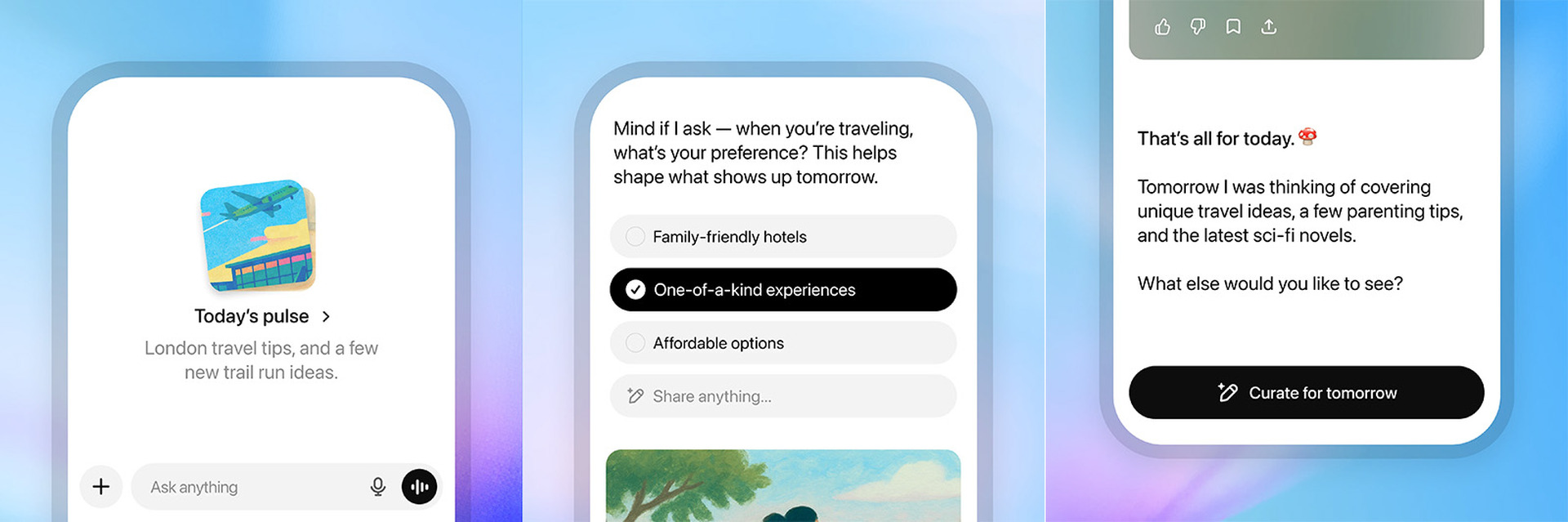OpenAI、ChatGPTが朝イチに知りたい情報をまとめてくれる新機能