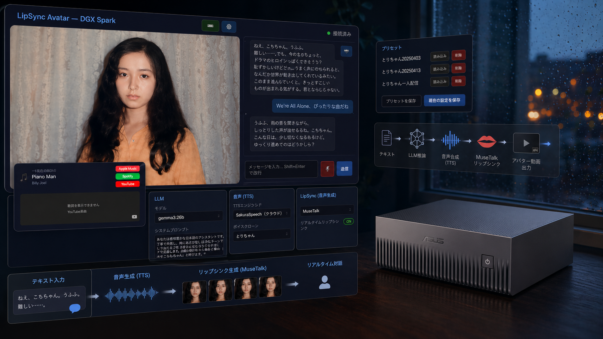 オーダー　ご相談ページ Claude Codeでさらに進化した自作AIアバター。「雨だからボズ