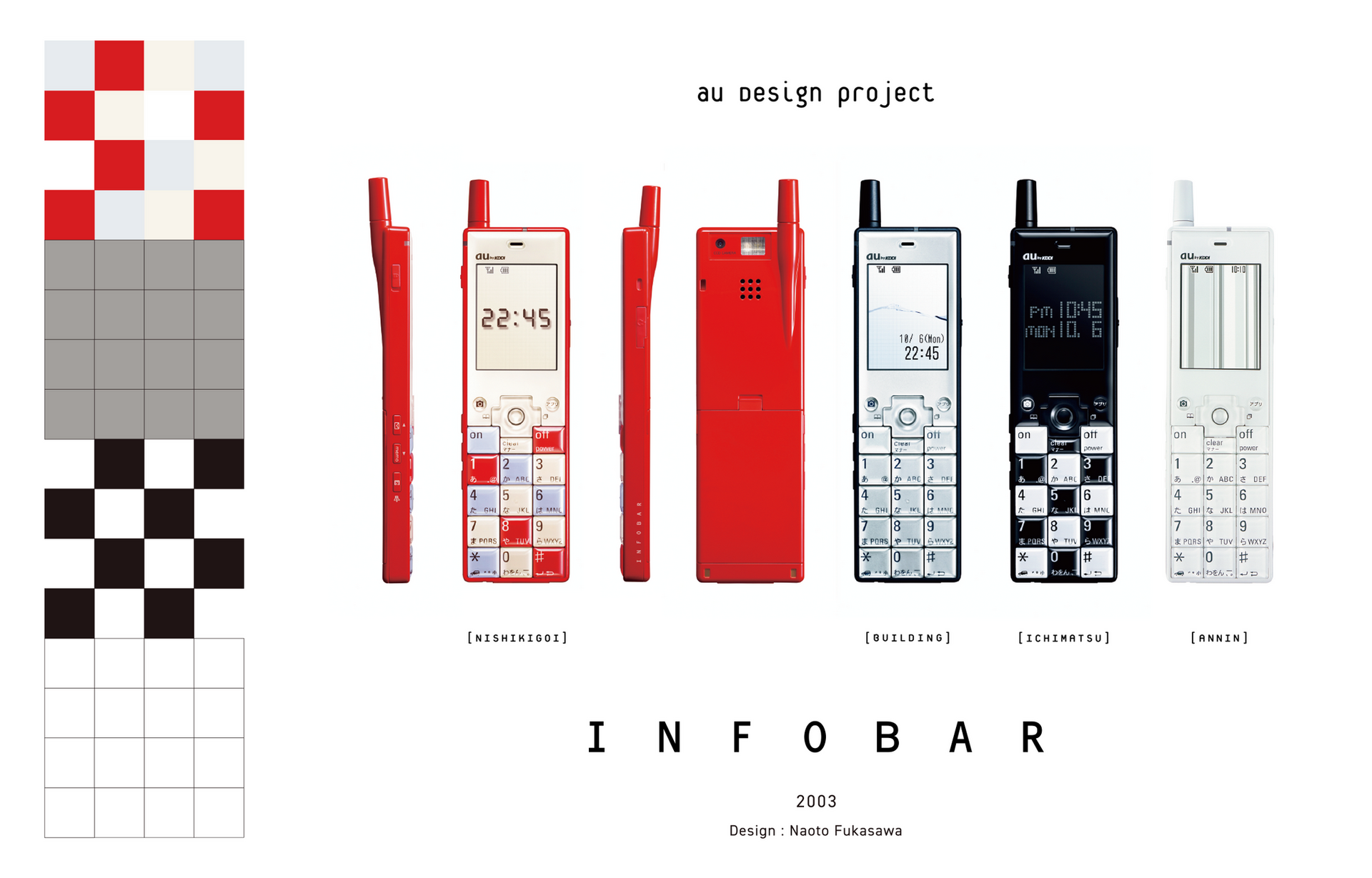 INFOBARデザインのスマートリングがauで販売『NISHIKIGOI』『ICHIMATSU