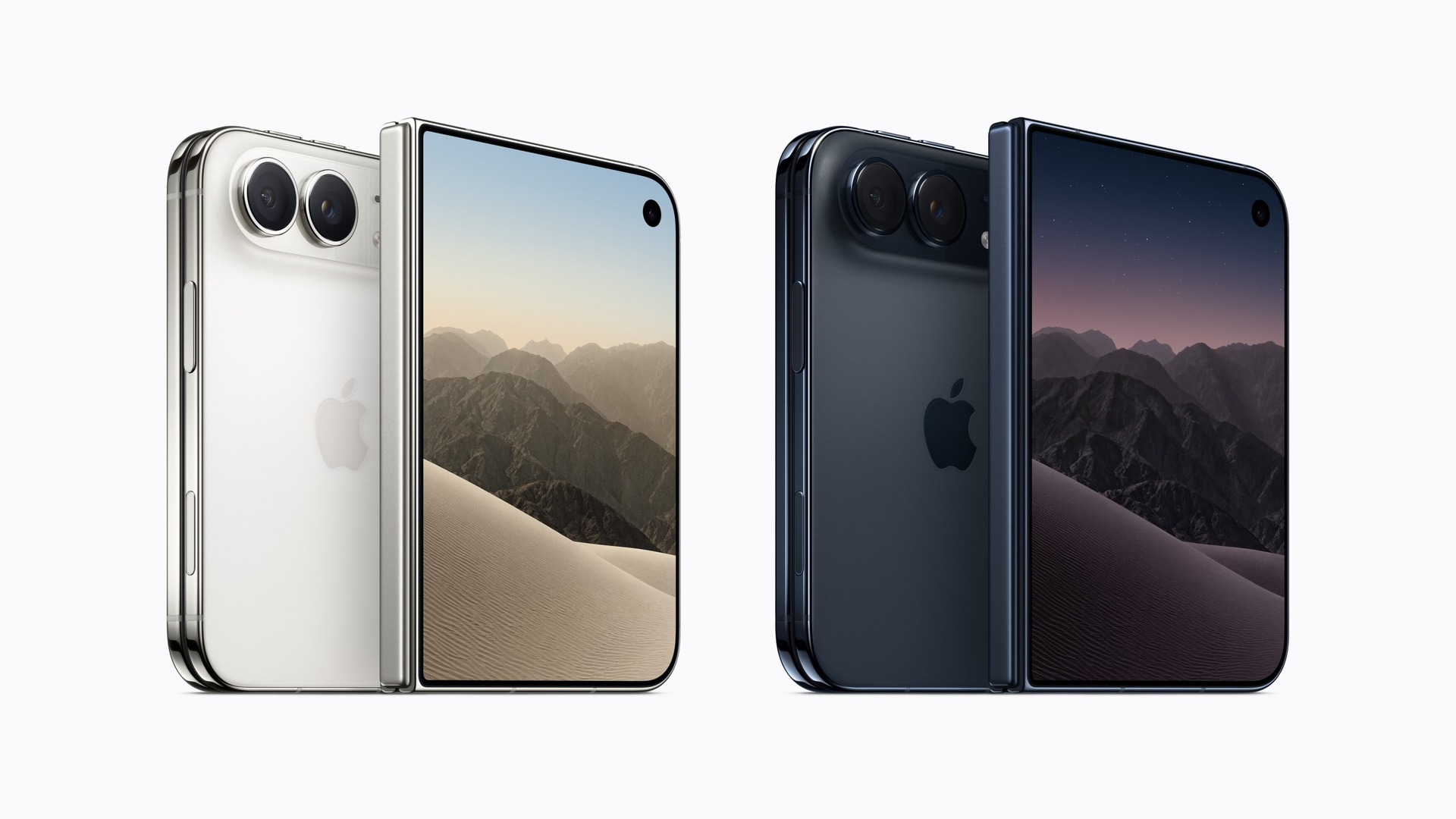 折りたたみ iPhone Duoは36万4800円から。カメラ穴なし「白銀比」大