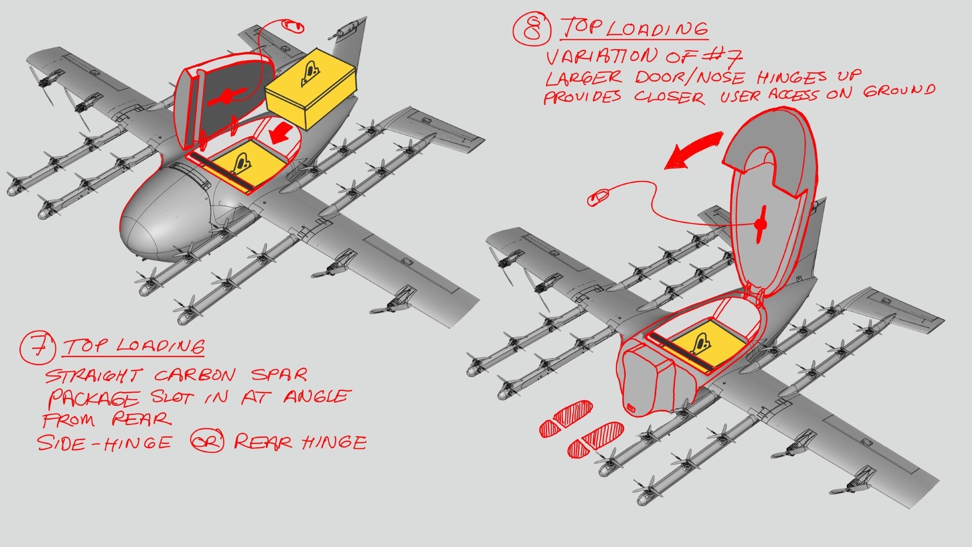 ドローン ローター28基と固定翼の配達ドローン、Wingが公開。様々な機体を