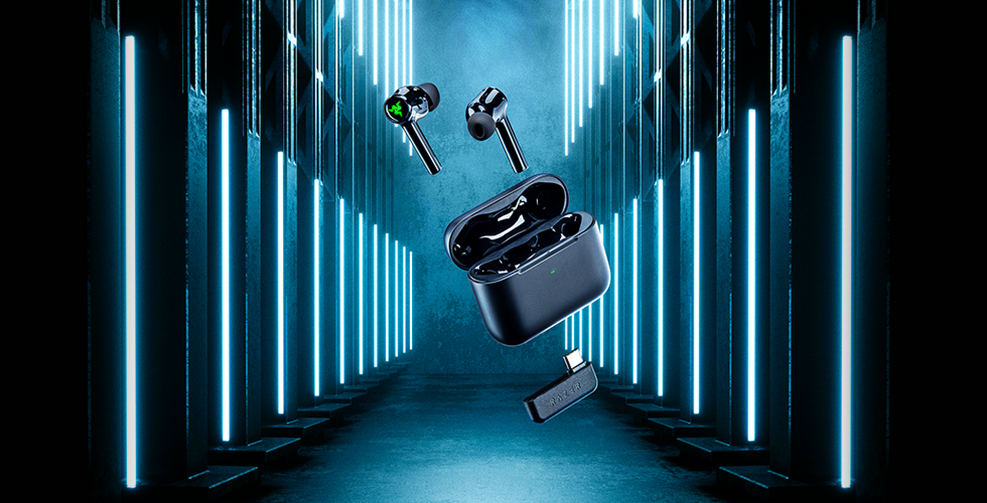 【送料無料】Razer Hammerhead Pro HyperSpeed Wireless Multi-Platform Gaming Earbuds - RAZER HAMMERHEAD