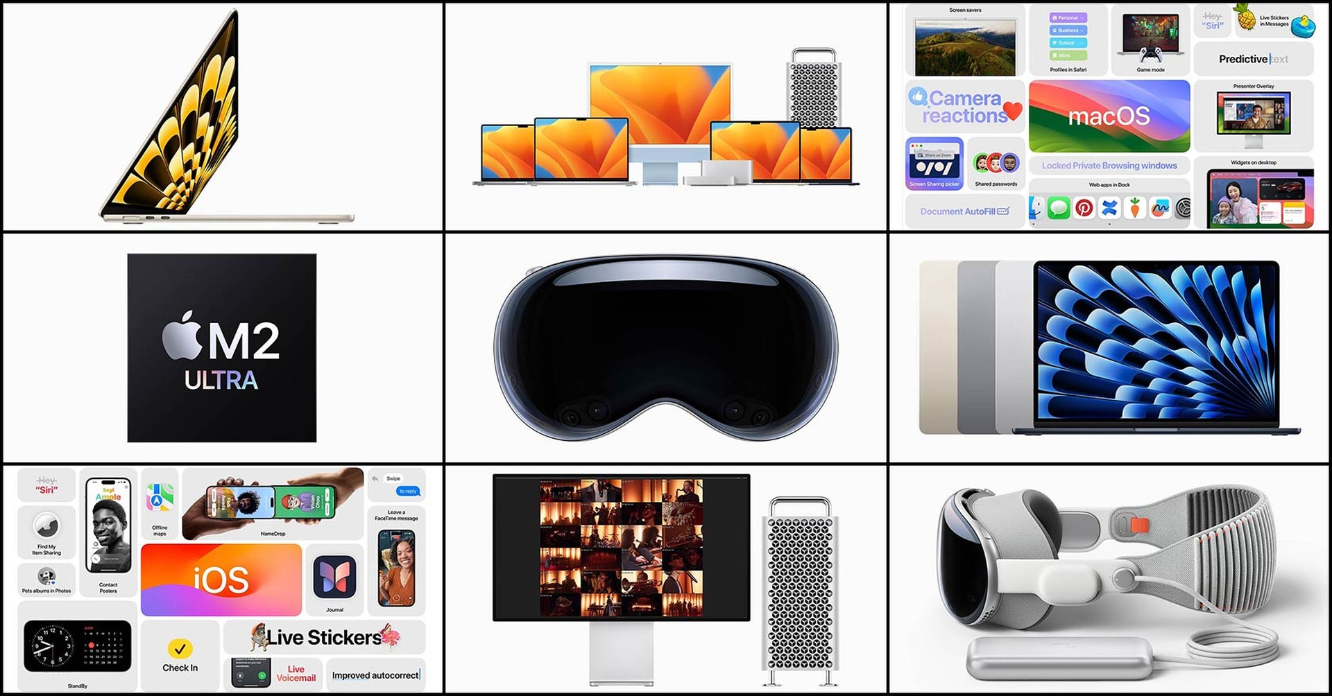 アップルWWDC23新製品まとめ。空間コンピュータVision Pro、15インチ