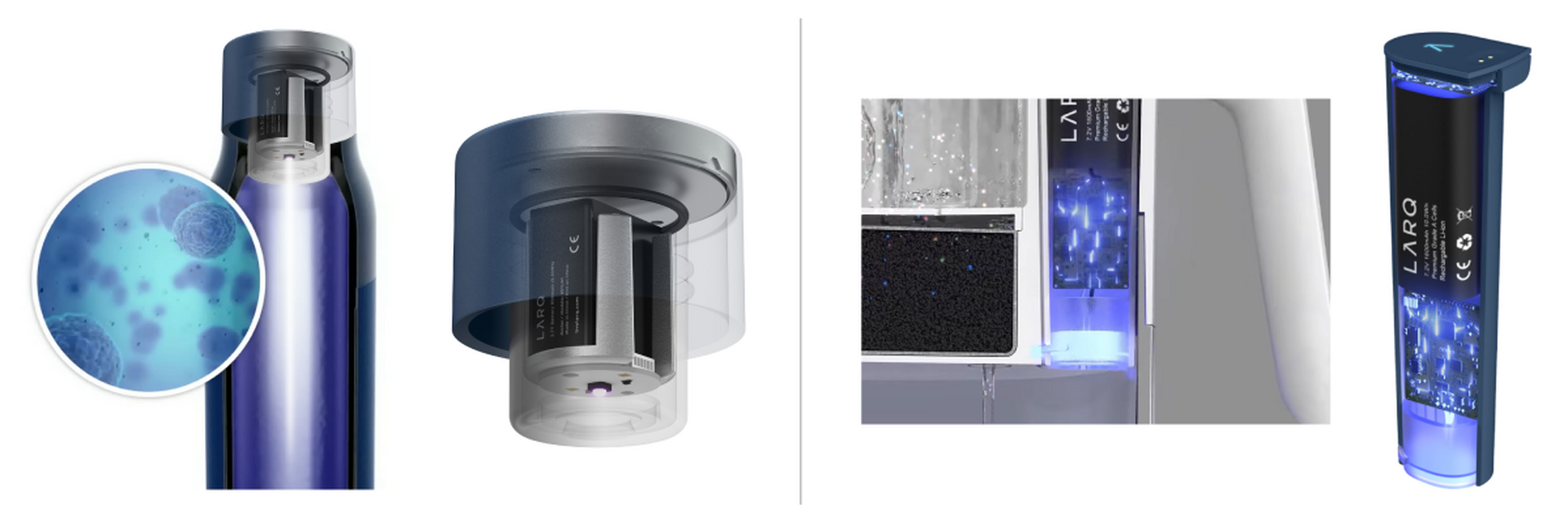 UV殺菌や浄水機能を備えたウォーターボトル「LARQ」、SB C&Sが