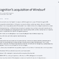 Windsurf、競合AI開発環境Devinの開発元Cognitionに買収される。OpenAIとの破談、Googleによる幹部引き抜きの末に