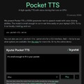 5秒の声から良質ボイスクローンを生成できるCPU動作の軽量ローカルAI「Pocket TTS」、AIにゲームで遊ばせたら別ジャンルでも能力が向上した研究など生成AI技術5つを解説（生成AIウィークリー）