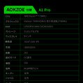 Ryzen 7 7840U搭載のゲーミングUMPC『AOKZOE A1 Pro』4月30日24時から先行予約を開始
