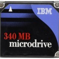 低価格で大容量を実現。CFサイズの超小型HDD「マイクロドライブ」（340MB～、1999年頃～）：ロストメモリーズ File017