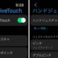 ▲アクセシビリティ機能には「ハンドジェスチャ」があるが、ダブルタップとは方向性も精度も異なる