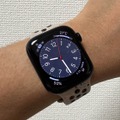 ▲Apple Watch Series 9。バンドには別売の「デザートストーンNikeスポーツバンド」を組み合わせた