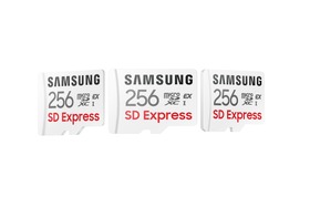 サムスン、初の256GB SD Express microSDカード発表。SATA SSD超えの800MB/秒に到達 画像