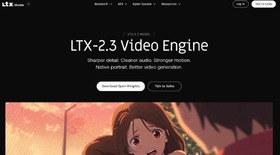 プロ品質をローカルで使えて商用利用可能な音声付き動画生成AI「LTX-2.3」登場。Web版「LTX Studio」も（生成AIクローズアップ） 画像