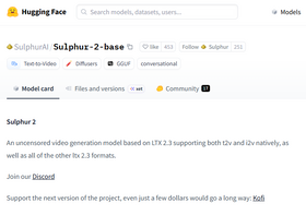 “無修正コンテンツ”も生成できる？　無検閲オープンソース動画生成AI「Sulphur 2」登場（生成AIクローズアップ） 画像