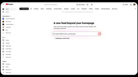 YouTube「カスタムフィード」を複数作成してタブ化、ホーム画面に保存する新機能を米国で導入へ 画像