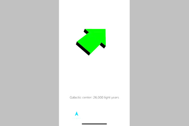 天の川銀河の中心を指し示すiPhoneアプリ『Galactic Compass』公開。開発者はChatGPTの助けを借りて制作